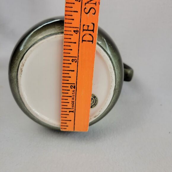 Fred Roberts Vtg 1960s Serving Pitcher Multicolor Ceramic Fall Harvest Green - Picture 8 of 9